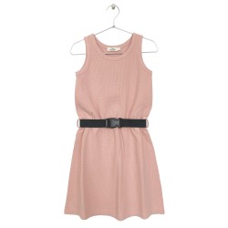 Belted Dress  Peach - Size : (2)