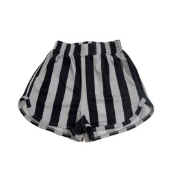 Striped Running Shorts  Black - Size : (2)
