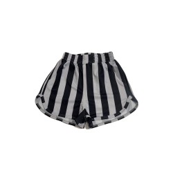 Striped Running Shorts  Black - Size : (2)