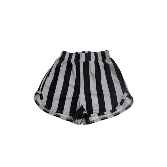 Striped Running Shorts  Black