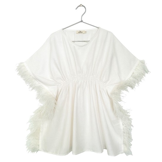 Embellished Kaftan  Off-white