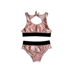 Metallic Bikini Set    Pink - Size : (2)