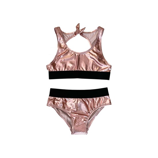 Metallic Bikini Set    Pink