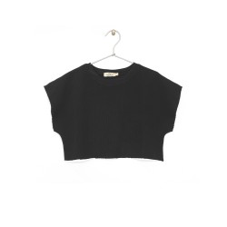 Cropped Top  Black - Size : (2)