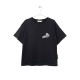 Paradise Print T-Shirt  Black