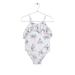 Floral Print-Swimsuit     Mixed - Size : (2)