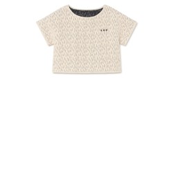 Opposite Stitch Top  cream - Size : (12)