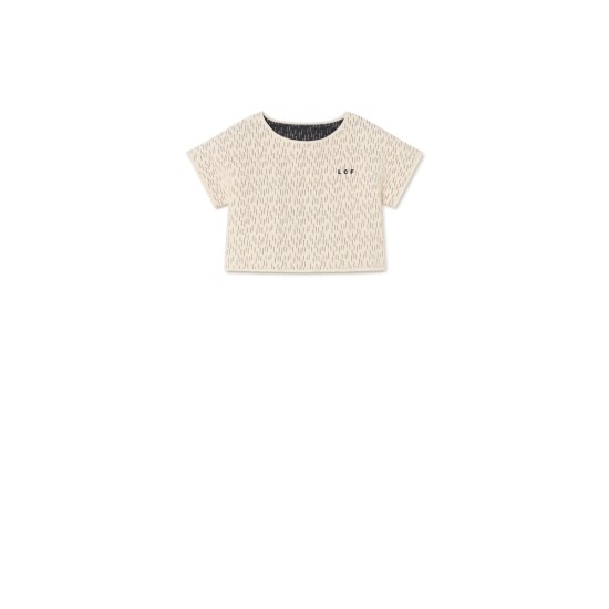 Opposite Stitch Top  cream