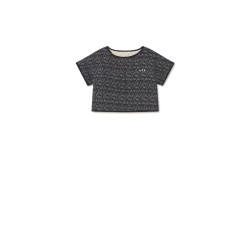 Opposite Stitch Top  black - Size : (12)