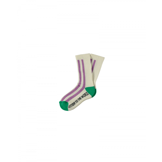 Stripes socks-violet
