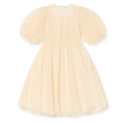 Wednesday Tulle Dress- off white - Size : (12)