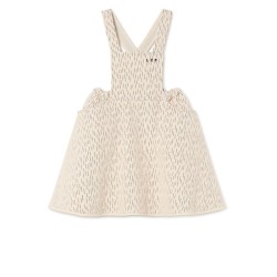 Opposite Stitch Skirt Overall- off white - Size : (2-3)