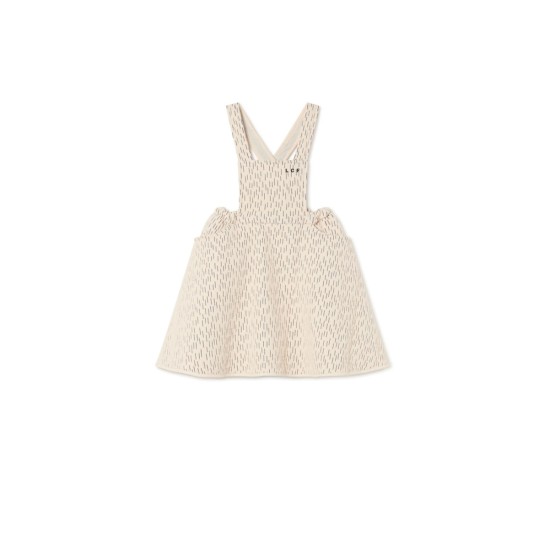 Opposite Stitch Skirt Overall- off white