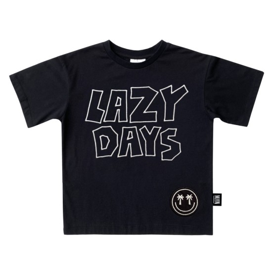 Lazy Days Skate T-Shirt-Midnight Black
