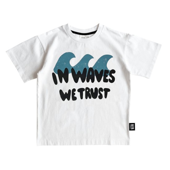 Waves Skate T-Shirt- White