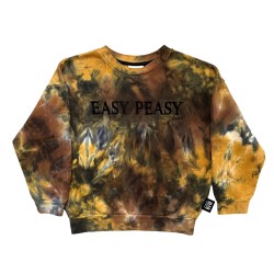 Easy Peasy Tie Dye Sweatshirt- Storm Tie Dye - Size : (2-3)