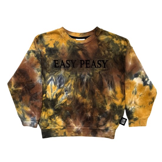 Easy Peasy Tie Dye Sweatshirt- Storm Tie Dye