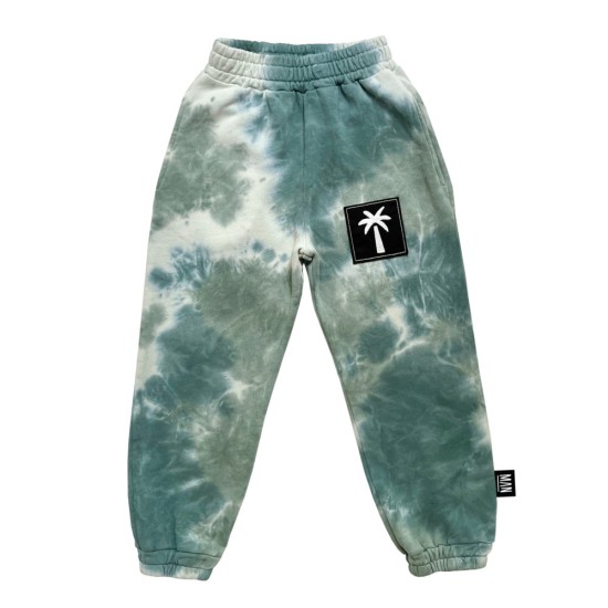 Palms Tie Dye Jogging Pants- Storm Tie Dye