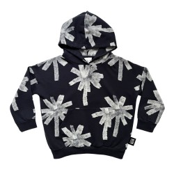 Palms Hoodie- Midnight Black - Size : (1-2)