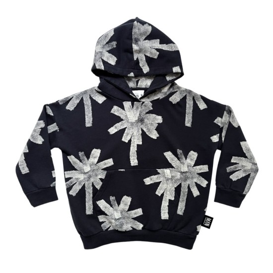 Palms Hoodie- Midnight Black