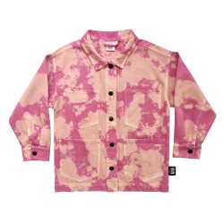 Established 015 Distressed Worker Jacket-  Overdye Pink Peach - Size : (1-2)