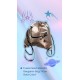 Metallic Drawstring Bag  rose gold