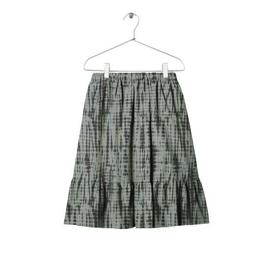 Tie Dye Midi Skirt  green