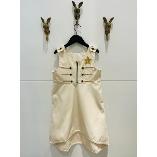 Circus Apron Dress  cream