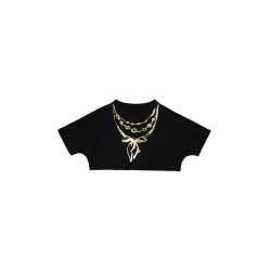 Jewelry Crop Sweatshirt  black - Size : (2-3)