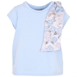 Jersey Tee  powder blue / cream - Size : (2)