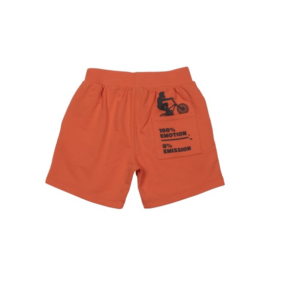 Rider Pocket Shorts  Fleece_Orange