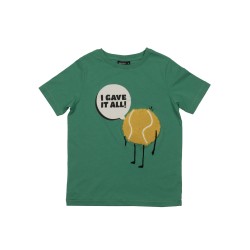 Tennis Player Textured Tee  Green - Size : (2)