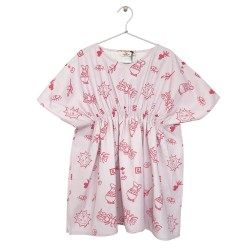 SUMMER-PRINT KAFTAN -lavender