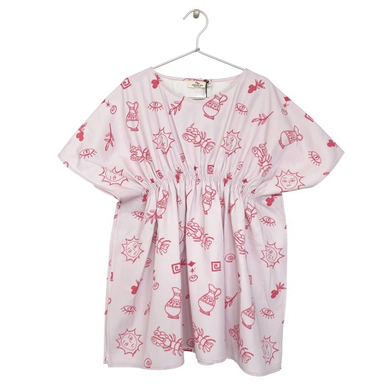 SUMMER-PRINT KAFTAN -lavender