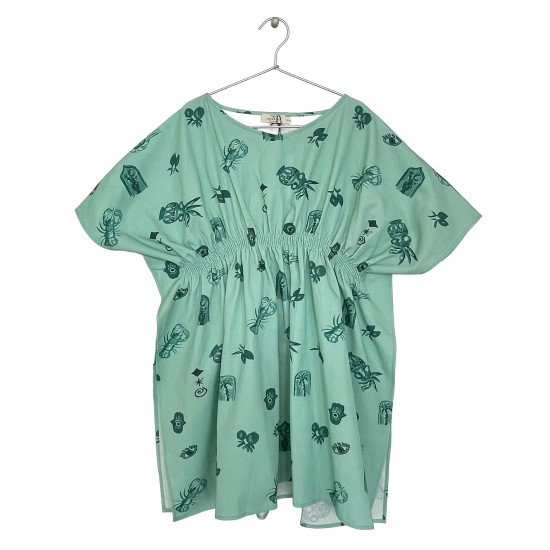 SUMMER-PRINT KAFTAN-green