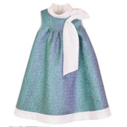 Sunburst Trapeeze Dress - Size : (2) - Colour : (Emerald/Amethyst)