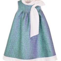Sunburst Trapeeze Dress - Size : (2) - Colour : (Emerald/Amethyst)