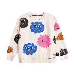 Planets Sweater - Size : (2-3) - Colour : (Pearl)