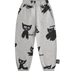 Cats Sweatpants - Size : (2-3) - Colour : (Grey Melange)