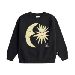 Moon and Star Sweatshirt - Size : (2-3) - Colour : (black)