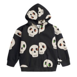 Skull Hoodie Jacket - Size : (7-9) - Colour : (black)