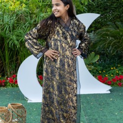 Stardust kaftan - Size : (2-3) - Colour : (midnight gold)
